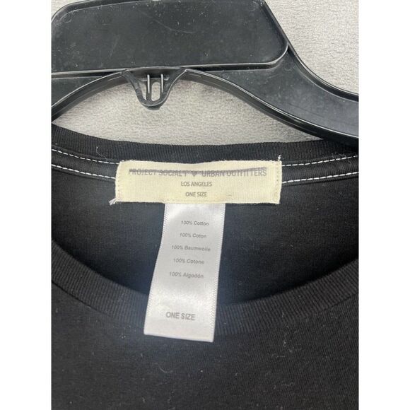 Urban Outfitters Project Social Stay Wild Graphic T Shirt Dress One Size Black - Picture 5 of 6